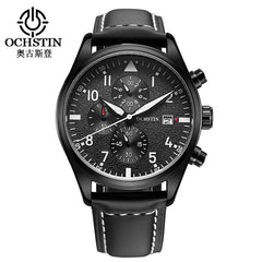 Mens Business Watches Top Brand Luxury Waterproof Chronograph Watch