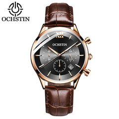 Mens Business Watches Top Brand Luxury Waterproof Chronograph Watch