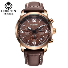 Mens Business Watches Top Brand Luxury Waterproof Chronograph Watch